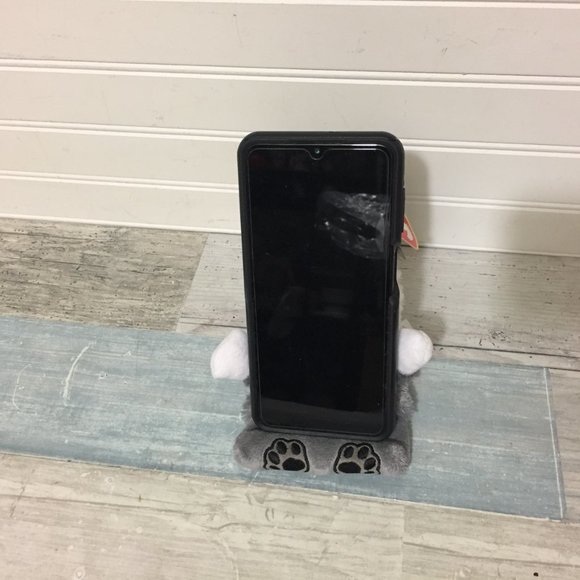 Ty Silk Scout Husky Dog Phone or Tablet Holder Peek-a-Boo Plush - Picture 4 of 8